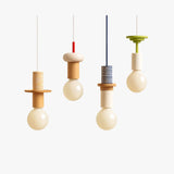 Couleur nordique bois suspension LED lumière cuisine suspension lampe Restaurant plafond lustre Luminaire chambre maison déco Luminaire