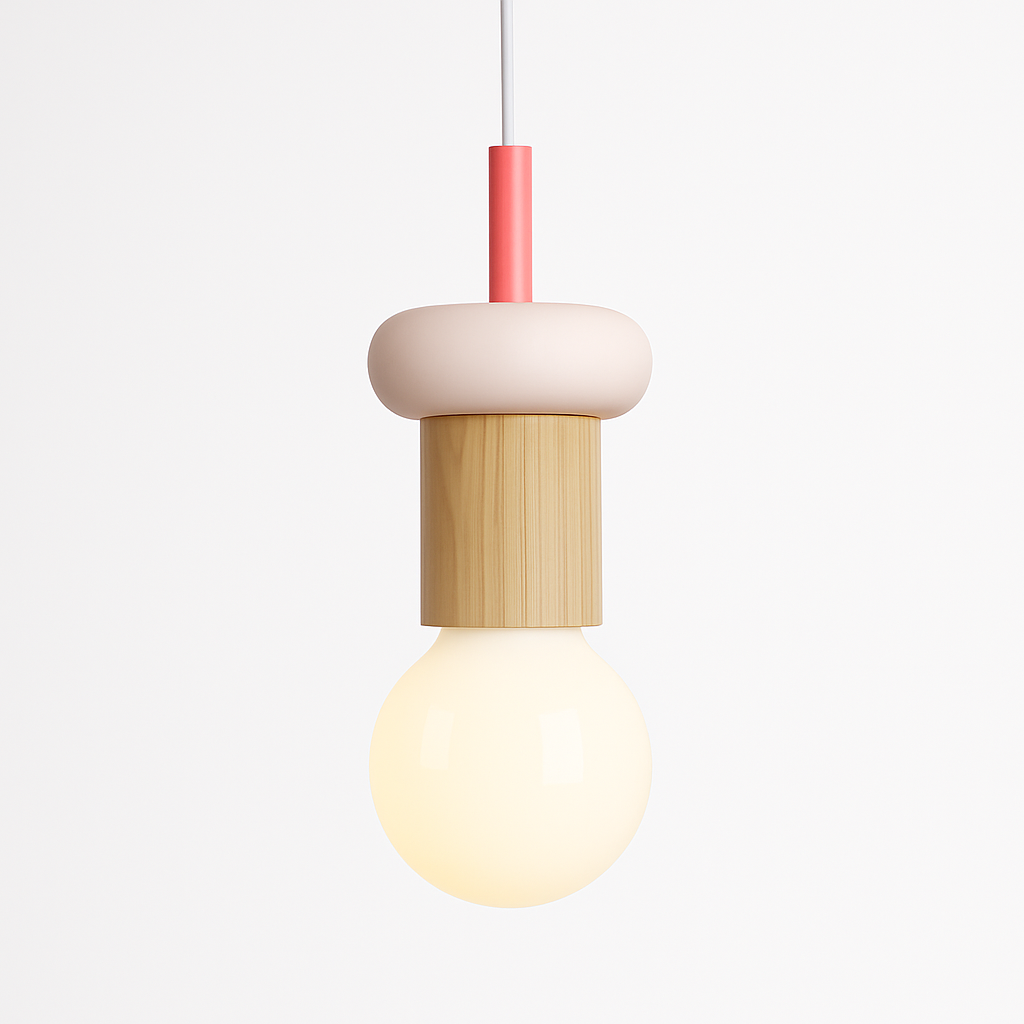Couleur nordique bois suspension LED lumière cuisine suspension lampe Restaurant plafond lustre Luminaire chambre maison déco Luminaire