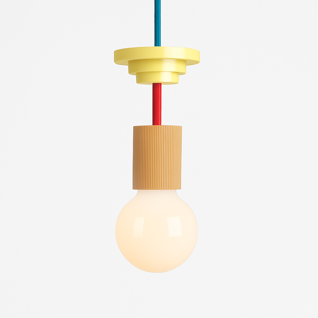Couleur nordique bois suspension LED lumière cuisine suspension lampe Restaurant plafond lustre Luminaire chambre maison déco Luminaire