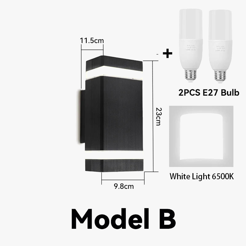 Décor applique murale LED lampes extérieures applique étanche externe escaliers éclairage chambre salon luminaire maison lampe décorative mur