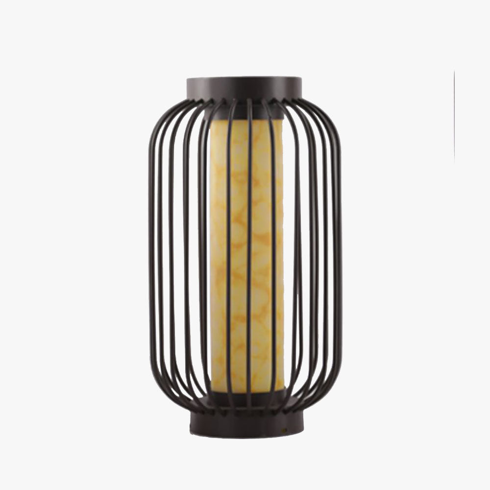 Lampadaire Solaire Cylindre Moderne, Métal, Noir — Rémoulade