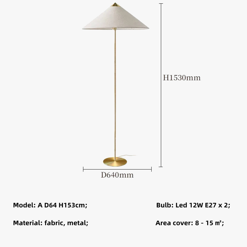 Lampadaire coinqieu fait à la main en rotin tissé style japonais