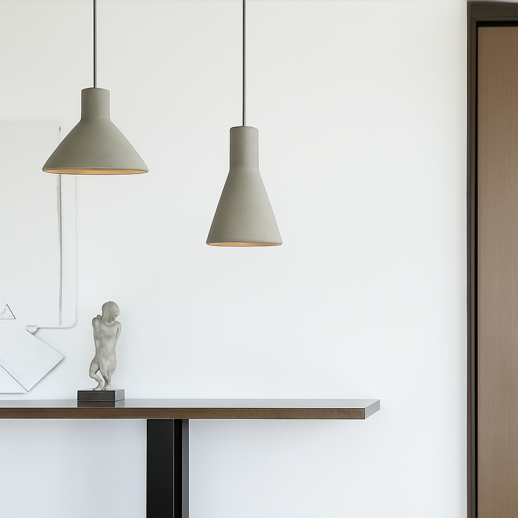 Design LED lustres en ciment suspension LED luminaires américain créatif Vintage lampe salle à manger Restaurant Luminaire