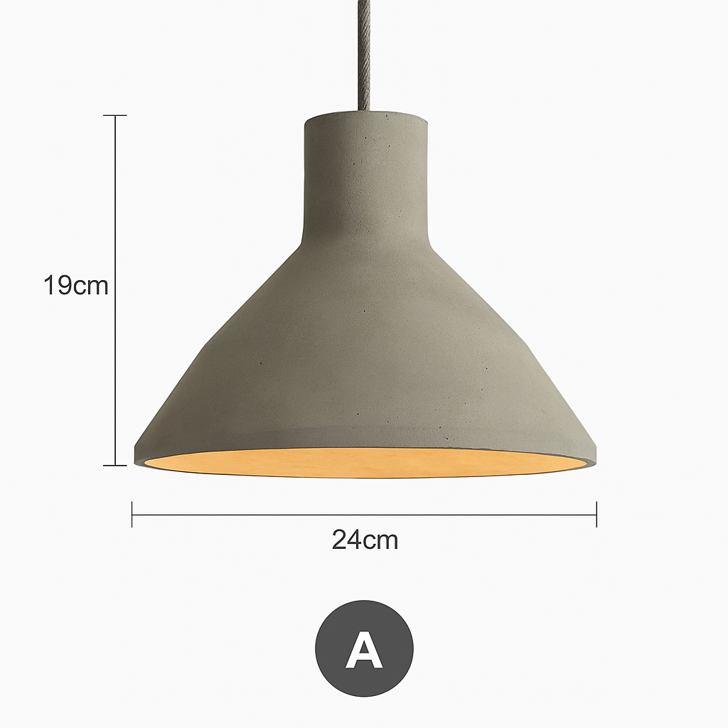 Design LED lustres en ciment suspension LED luminaires américain créatif Vintage lampe salle à manger Restaurant Luminaire