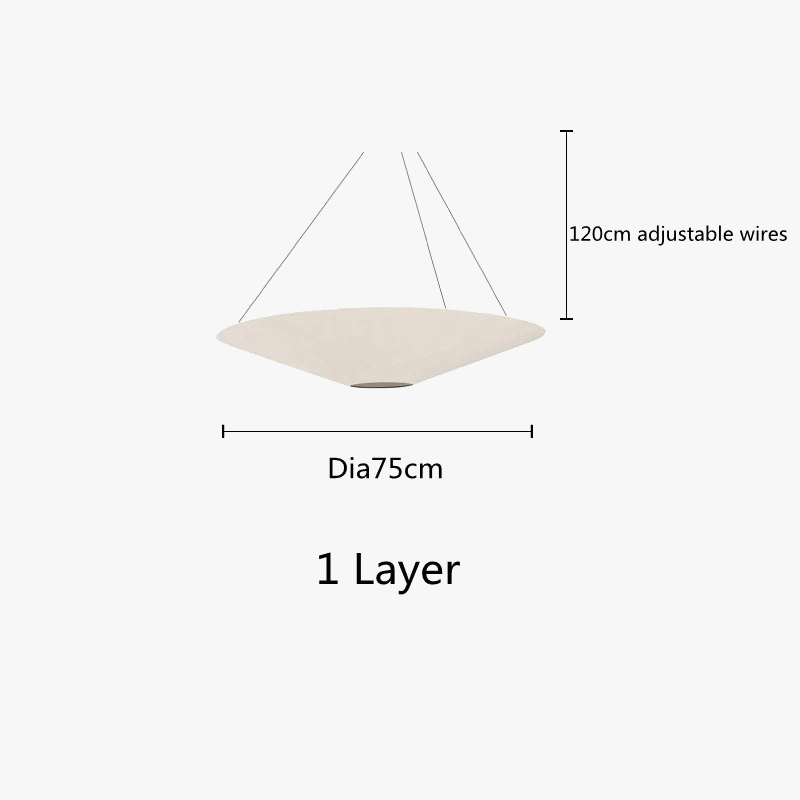 Suspension en papier japonais Wabi Sabi