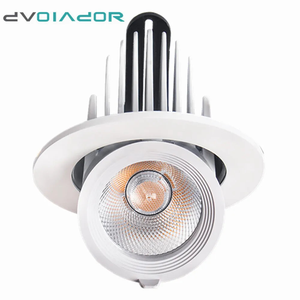 Spot Dimmable Led Downlight 360 rotation réglable encastré Downlight plafonnier salle à manger salon Spot luminaires Led