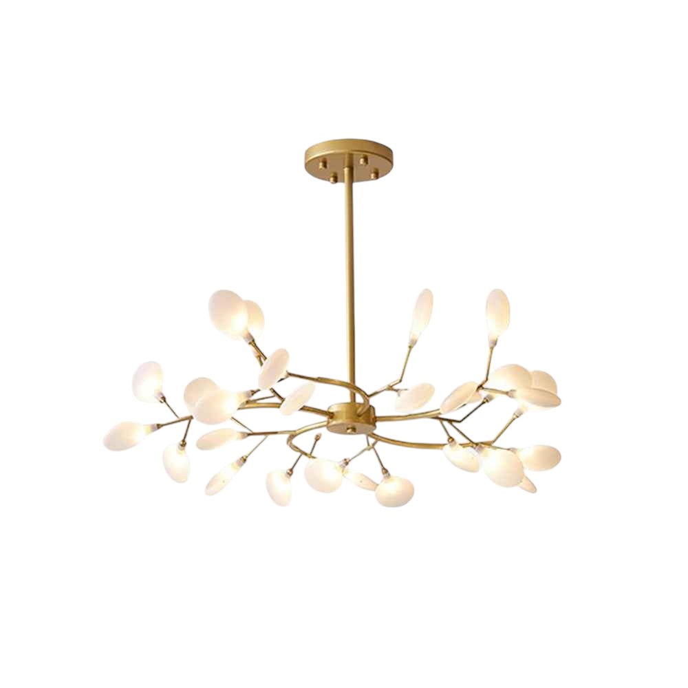 Atlas — Grande suspension branches en métal et verre — Bourrache