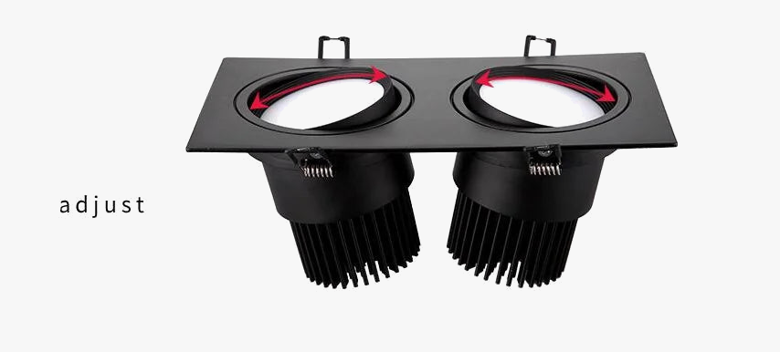 double spot led dimmable encastré décoration plafond