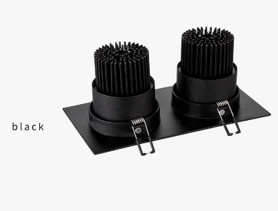 double spot led dimmable encastré décoration plafond