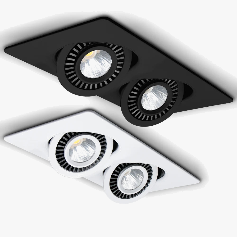 downlight led carré réglable encastré spot lumière lampe