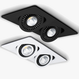 downlight led carré réglable encastré spot lumière lampe