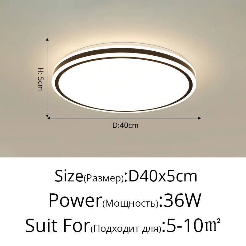 encastré led ambiance moderne ronde nordique lampes