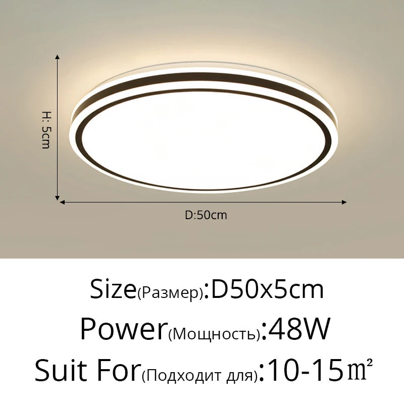 encastré led ambiance moderne ronde nordique lampes