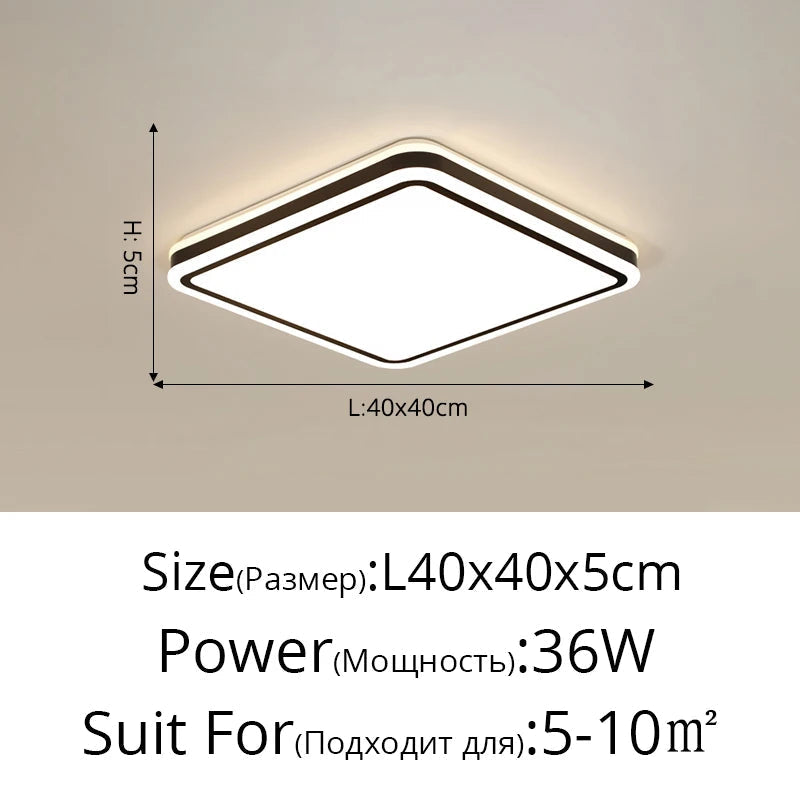 encastré led ambiance moderne ronde nordique lampes