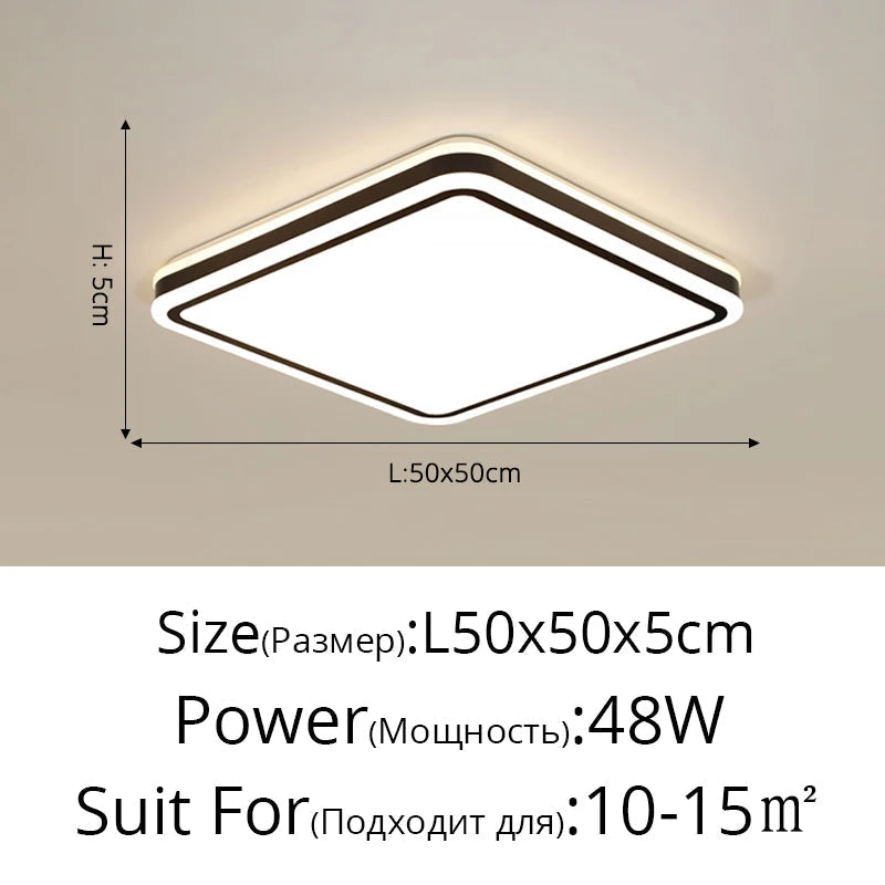 encastré led ambiance moderne ronde nordique lampes