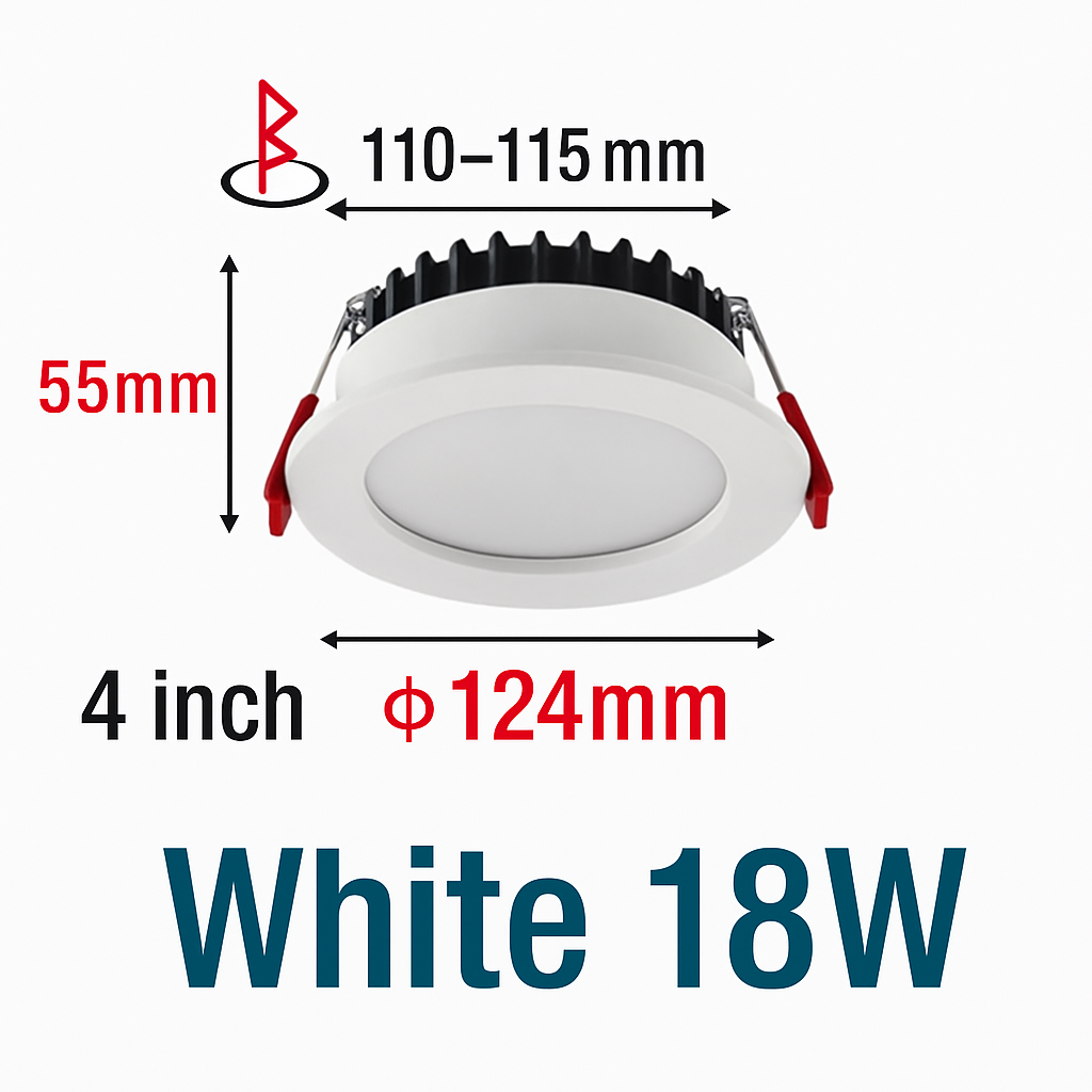 encastré led spot anti-éblouissement aluminium projecteur à intensité variable
