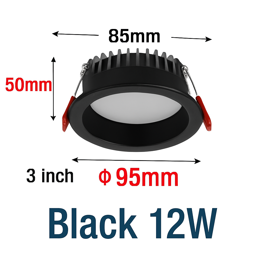encastré led spot anti-éblouissement aluminium projecteur à intensité variable