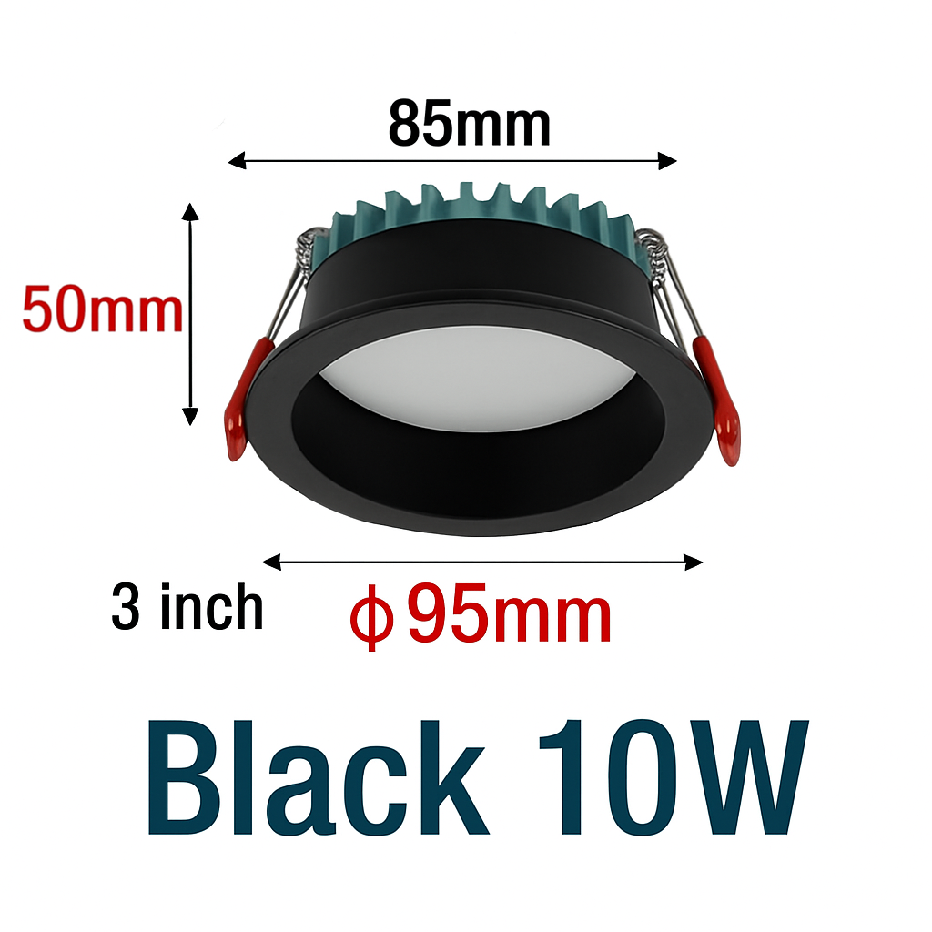 encastré led spot anti-éblouissement aluminium projecteur à intensité variable