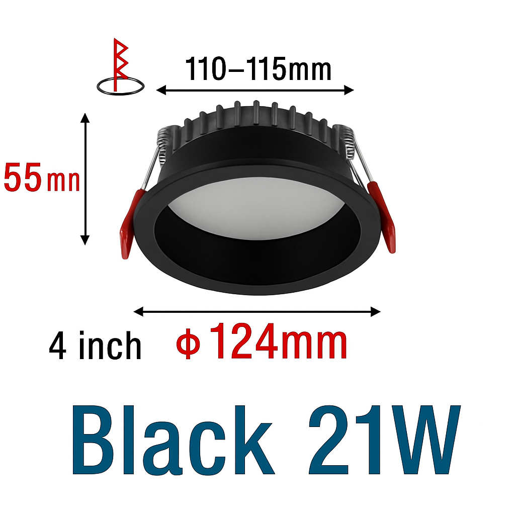 encastré led spot anti-éblouissement aluminium projecteur à intensité variable