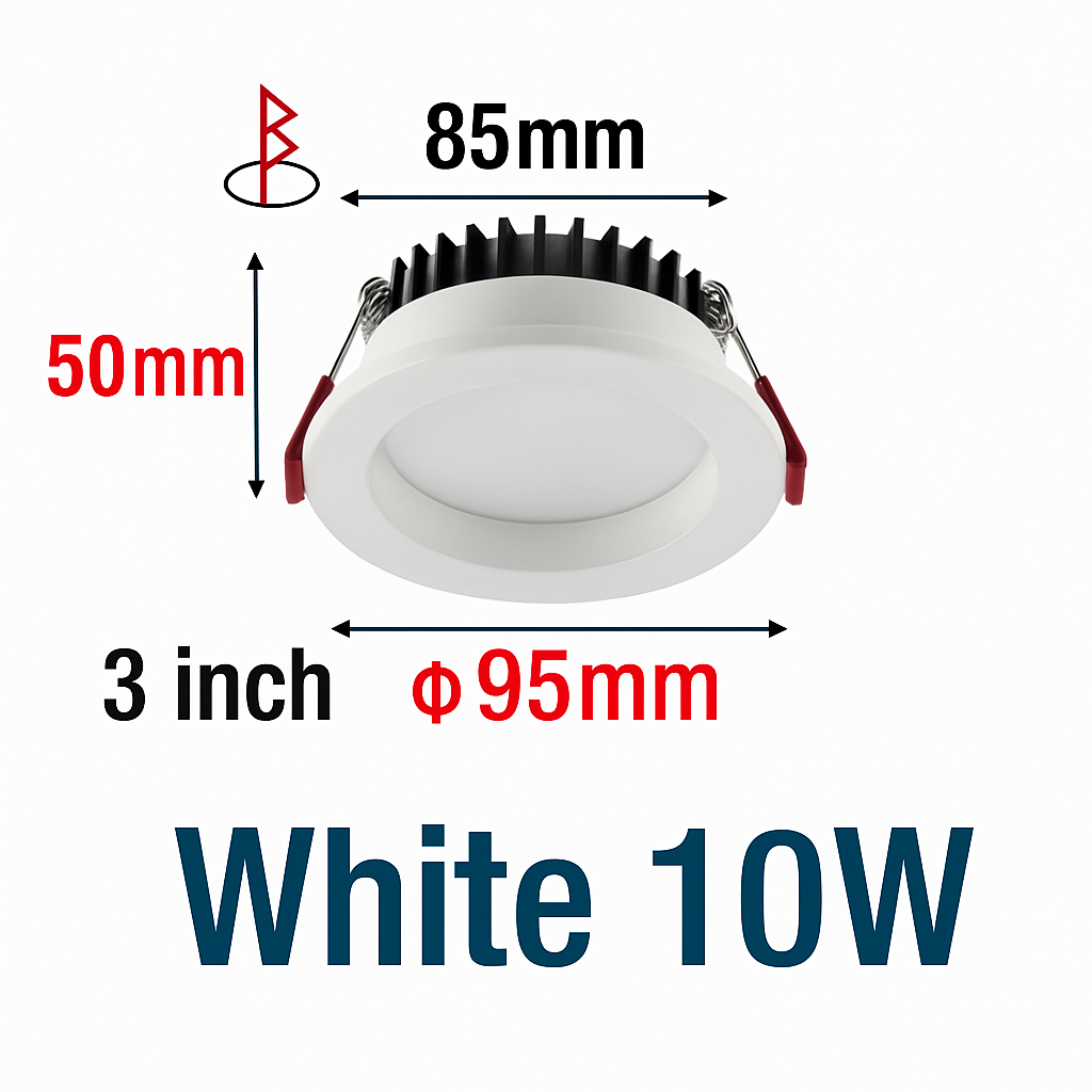 encastré led spot anti-éblouissement aluminium projecteur à intensité variable