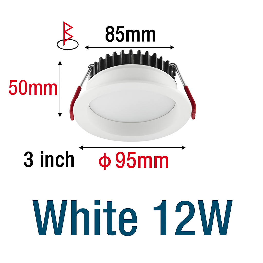 encastré led spot anti-éblouissement aluminium projecteur à intensité variable