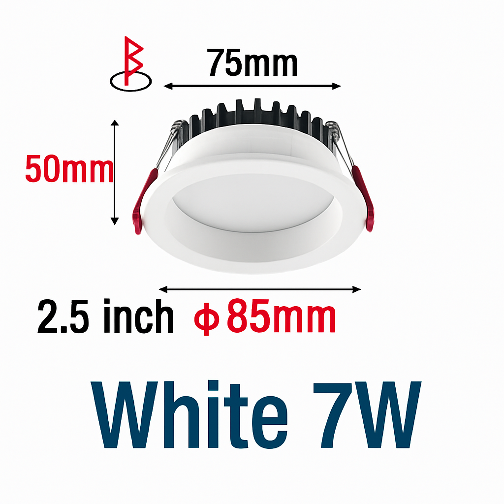 encastré led spot anti-éblouissement aluminium projecteur à intensité variable