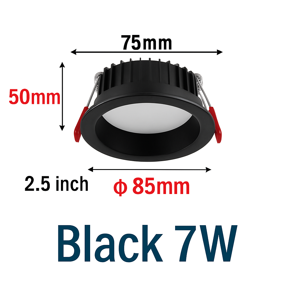 encastré led spot anti-éblouissement aluminium projecteur à intensité variable
