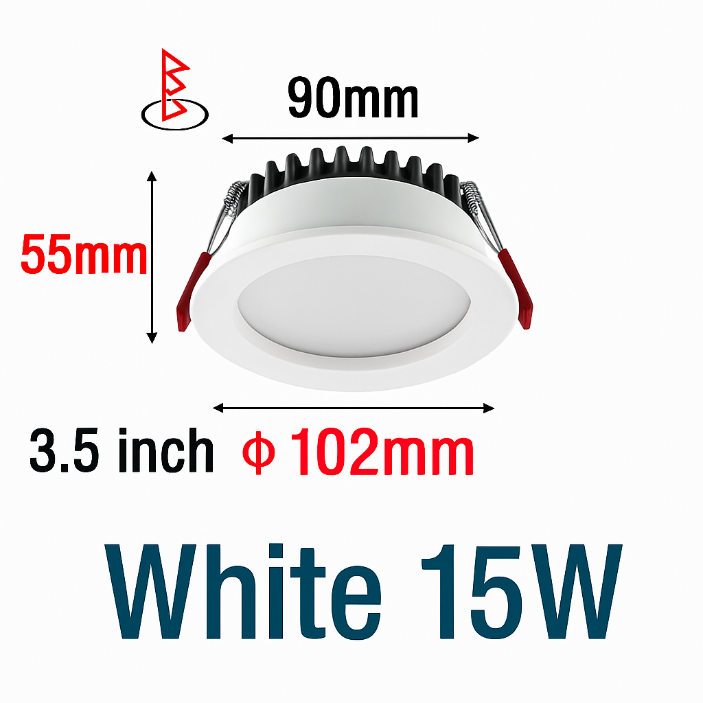 encastré led spot anti-éblouissement aluminium projecteur à intensité variable