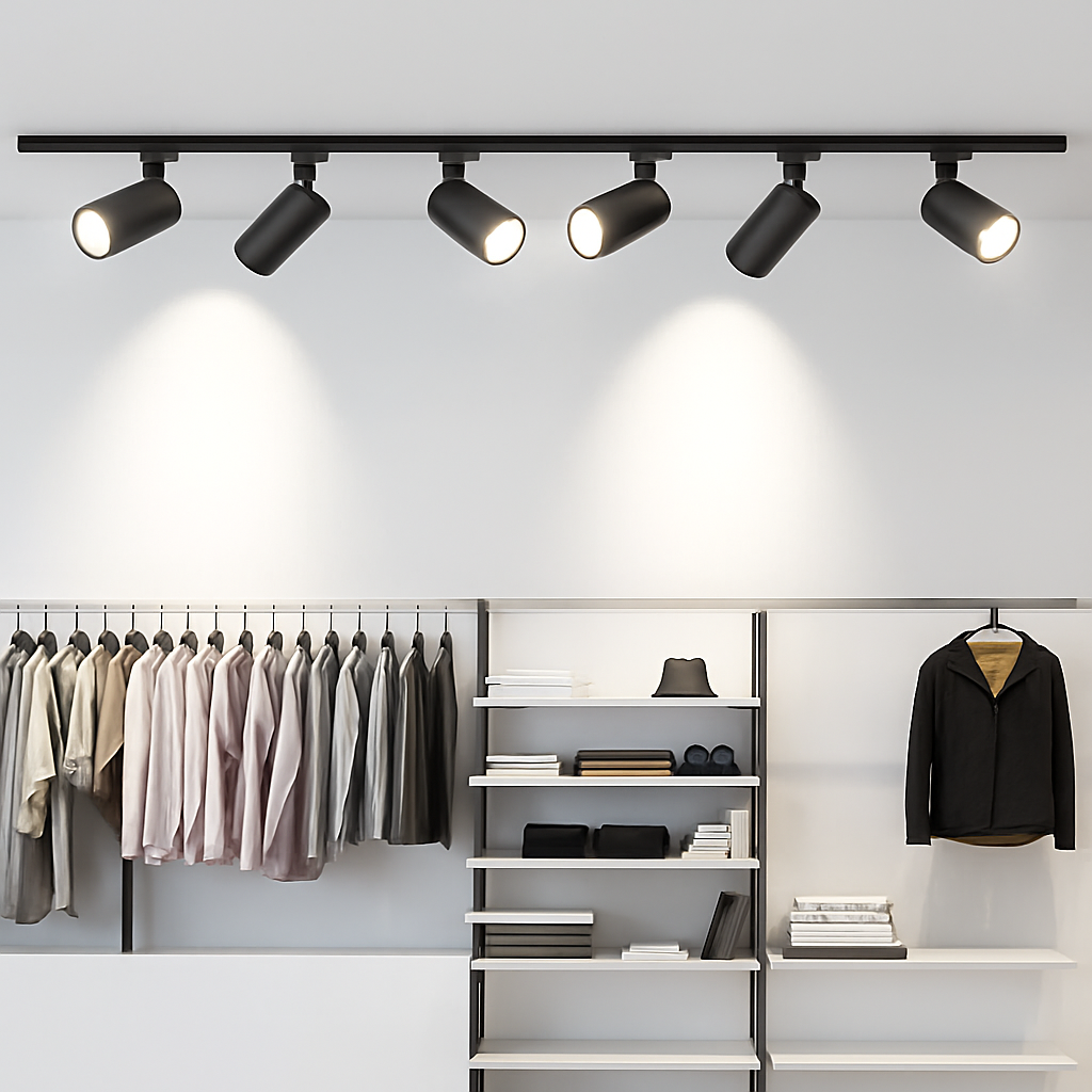 ensemble complet de rails d'éclairage à led remplaçable pour intérieur