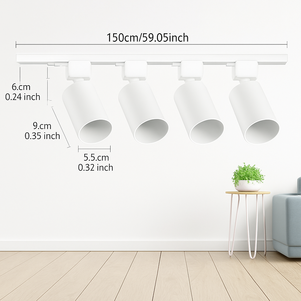 ensemble complet de rails d'éclairage à led remplaçable pour intérieur