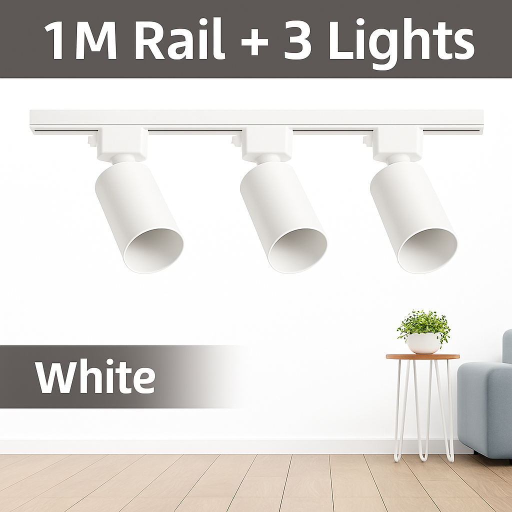 ensemble complet de rails d'éclairage à led remplaçable pour intérieur