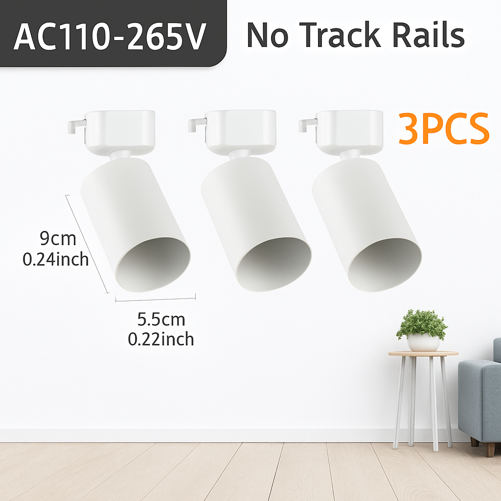ensemble complet de rails d'éclairage à led remplaçable pour intérieur