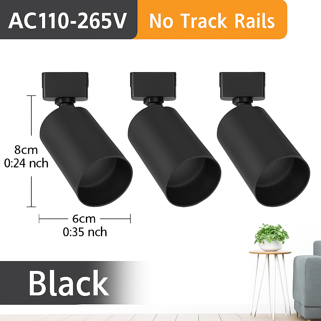 ensemble complet de rails d'éclairage à led remplaçable pour intérieur