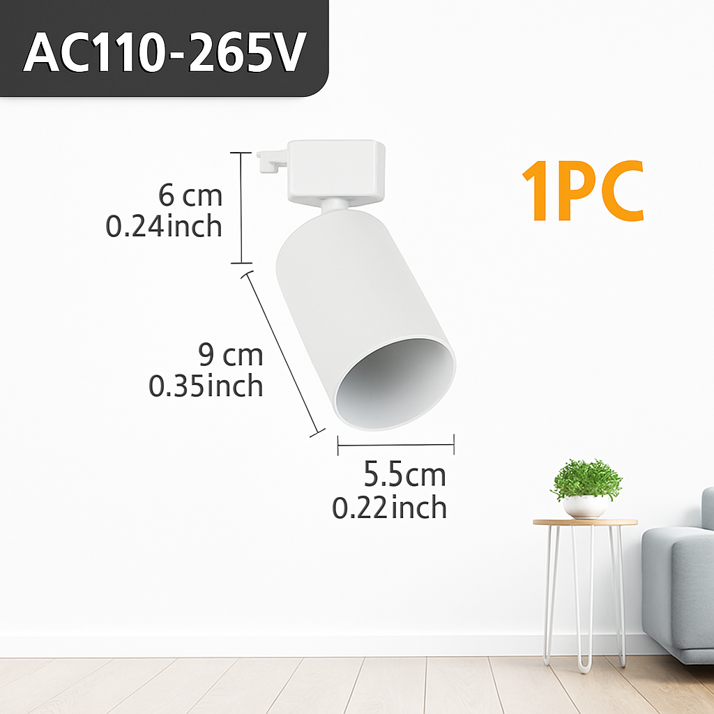 ensemble complet de rails d'éclairage à led remplaçable pour intérieur
