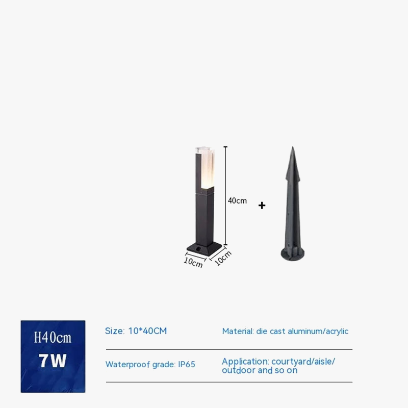 Extérieur étanche IP65 10 W LED nouvelle colonne en aluminium chemin de jardin carré paysage AC85-265 colonne lumineuse