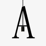 Suspension design LED avec Lettres en métal style Creative