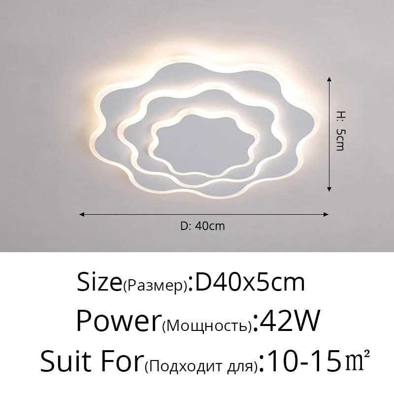 Plafonnier Fer acrylique lumières moderne LED salle à manger chambre Hall Bar lampes éclairage intérieur décor à la maison