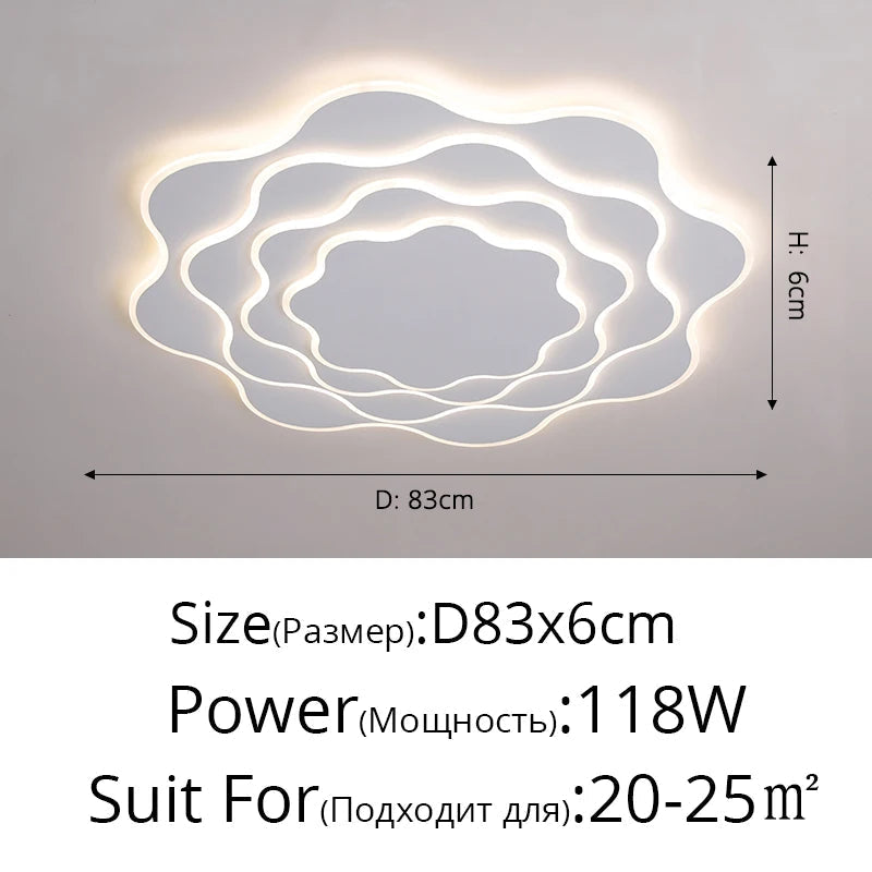 Plafonnier Fer acrylique lumières moderne LED salle à manger chambre Hall Bar lampes éclairage intérieur décor à la maison