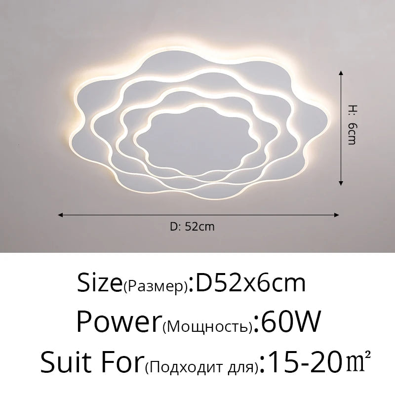 Plafonnier Fer acrylique lumières moderne LED salle à manger chambre Hall Bar lampes éclairage intérieur décor à la maison