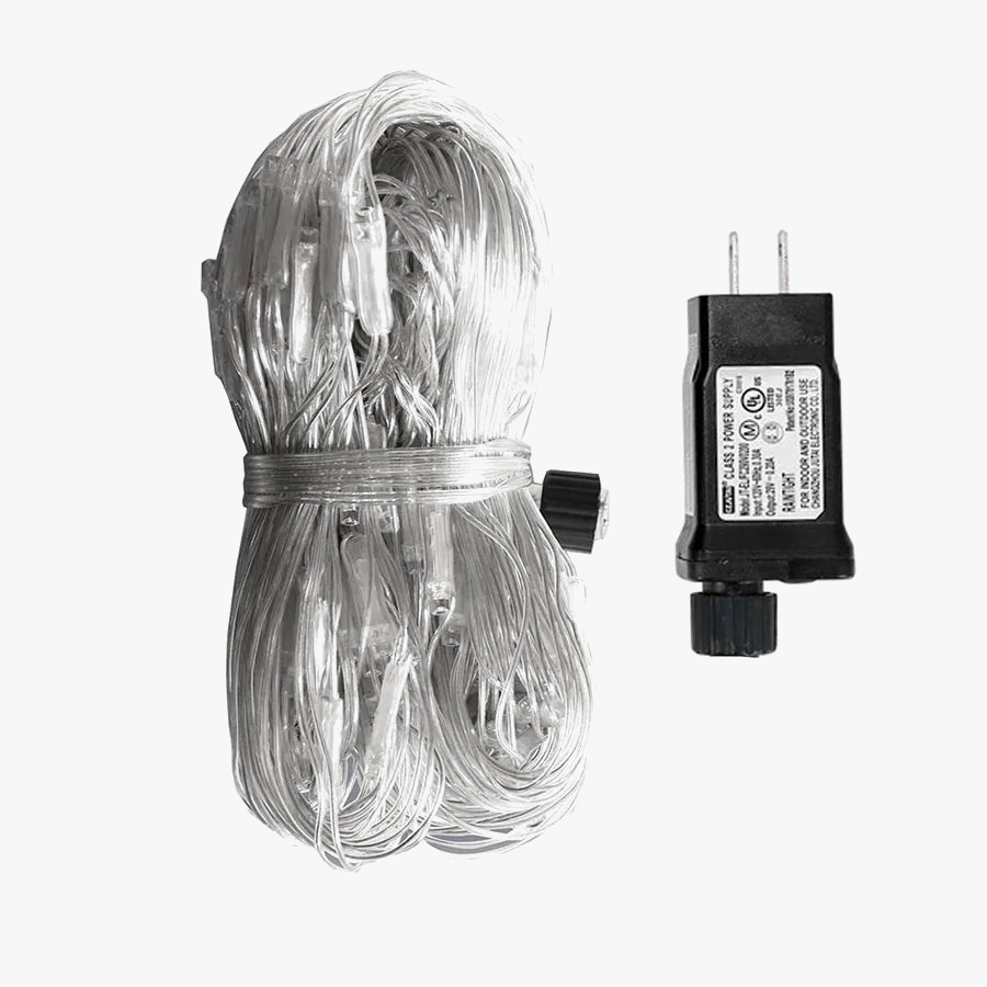 filet lumineux extérieur à 200 led connectable 8 modes décoratif