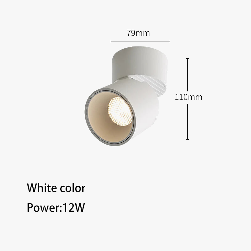 foco spot led pliable montage surface anti-éblouissement technologie cob