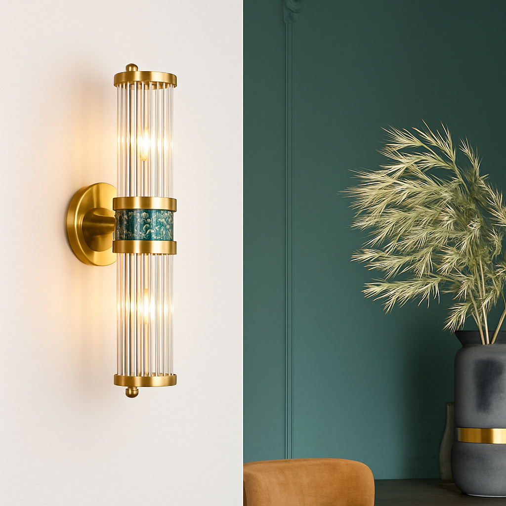 FSS moderne luxe or cristal applique LED Simple coquille lumière pour salon chambre fond chevet escalier allée