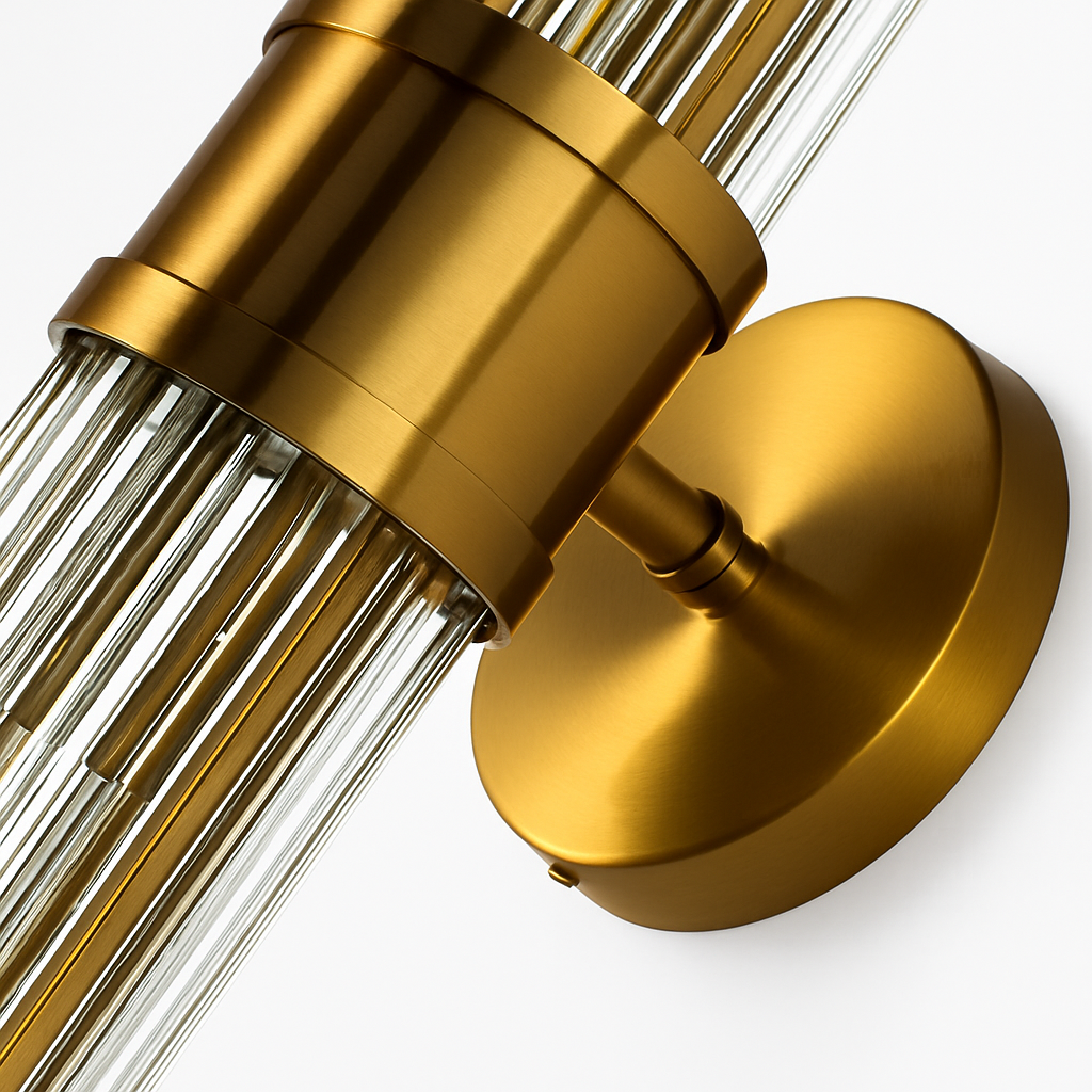 FSS moderne luxe or cristal applique LED Simple coquille lumière pour salon chambre fond chevet escalier allée