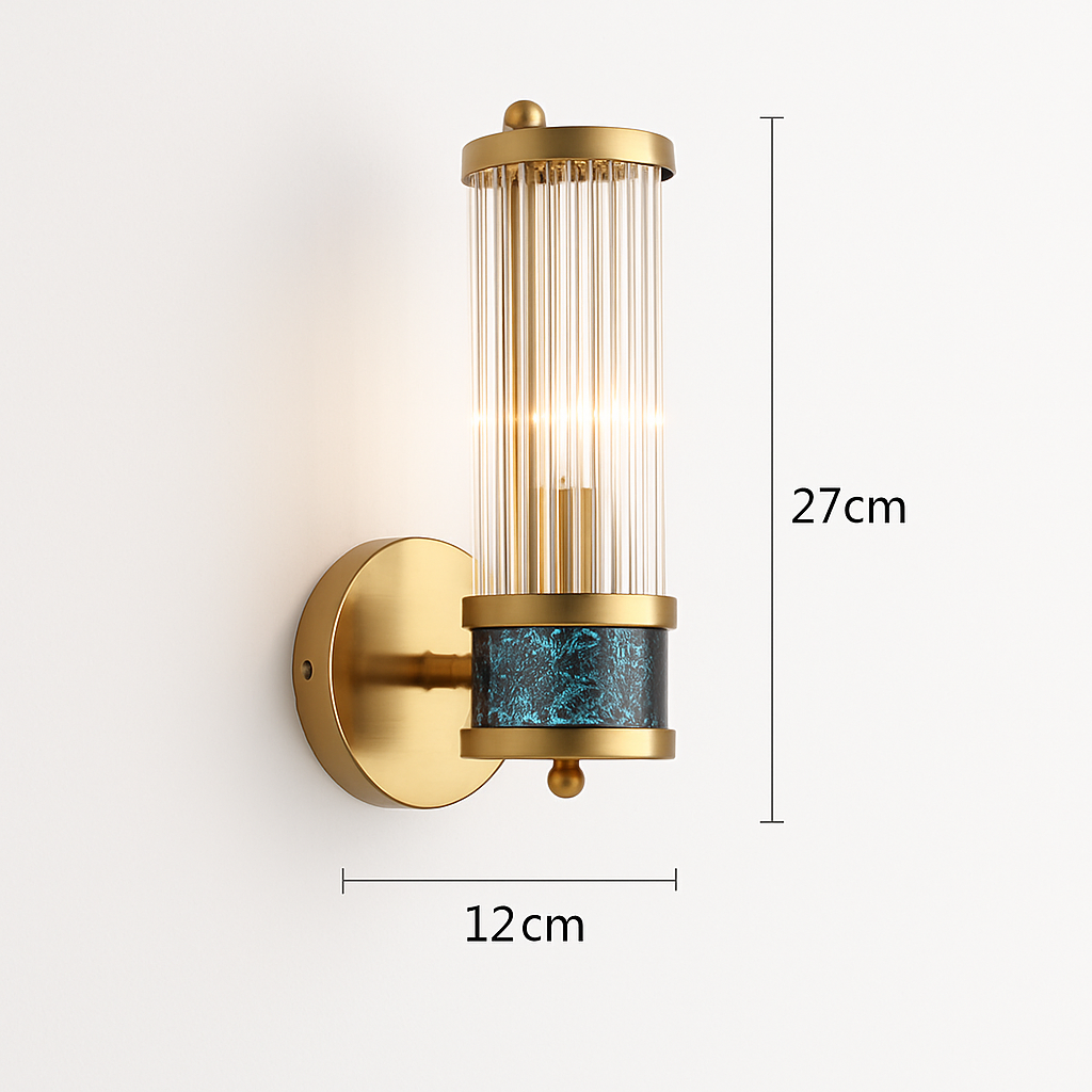 FSS moderne luxe or cristal applique LED Simple coquille lumière pour salon chambre fond chevet escalier allée