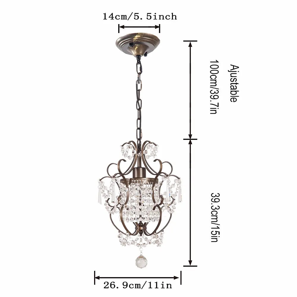 lustre en cristal Ganeed moderne décor lampe