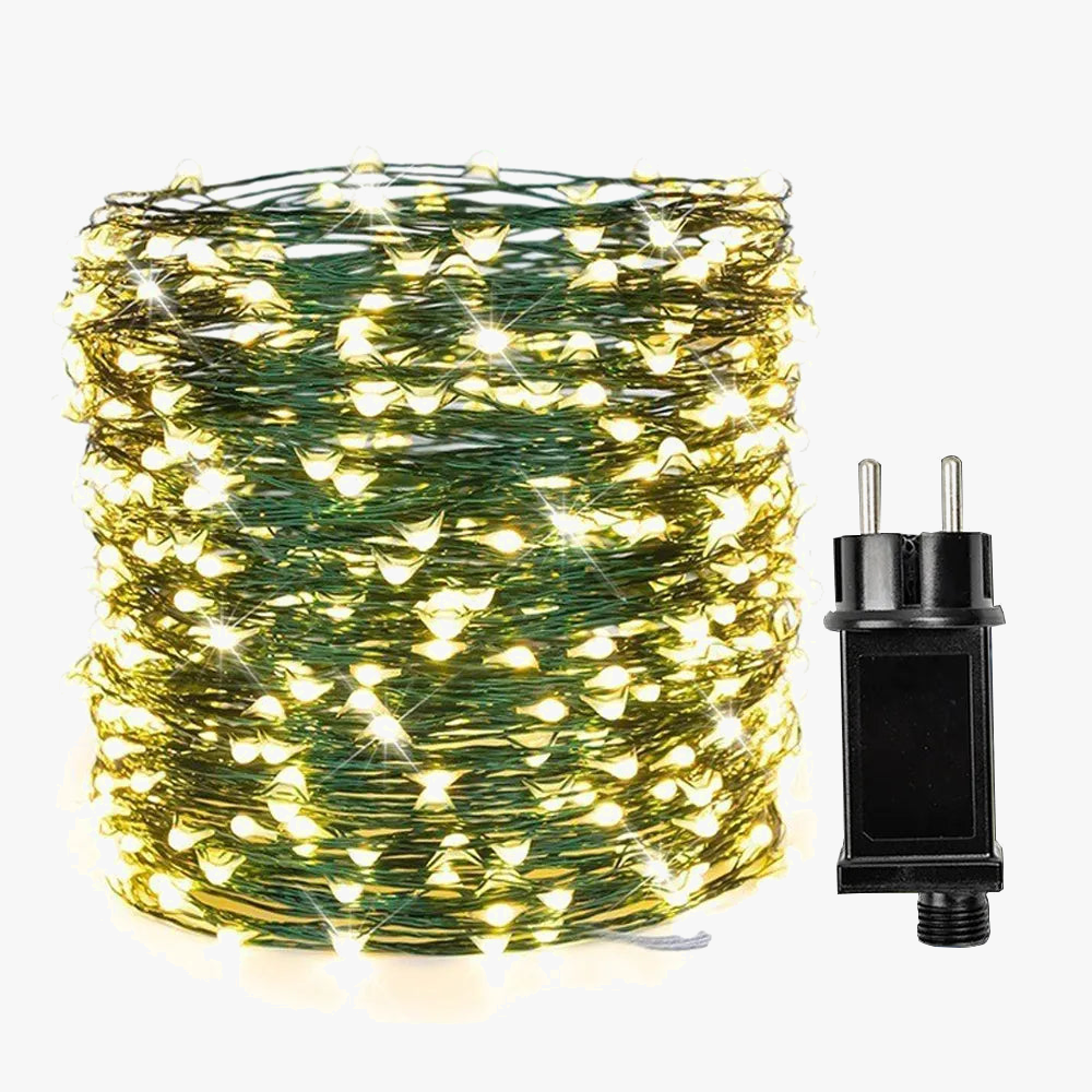 guirlande lumineuse 1600 led pour décoration extérieure et événements festifs