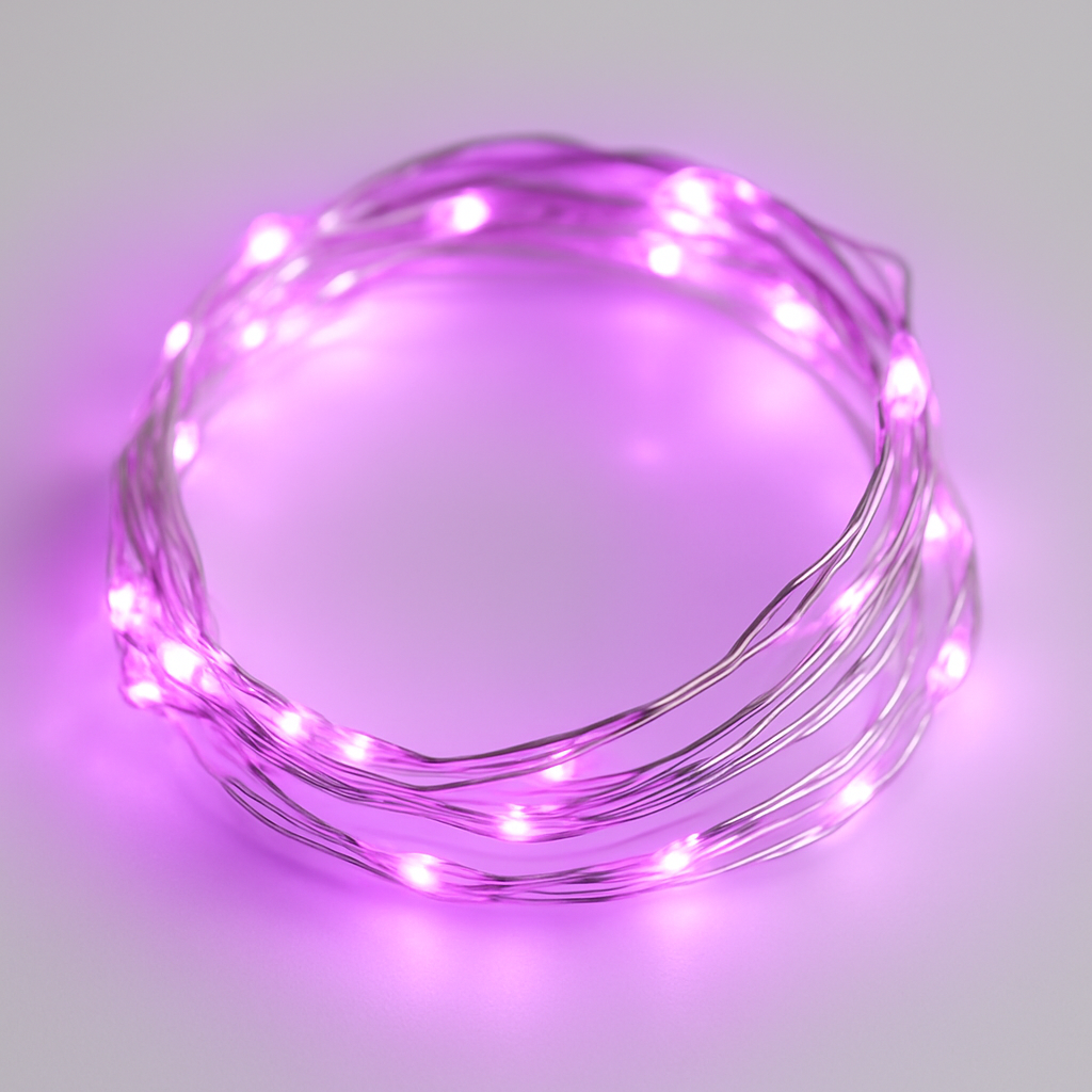 guirlande lumineuse argentée étanche pour décorations extérieures Noël mariage