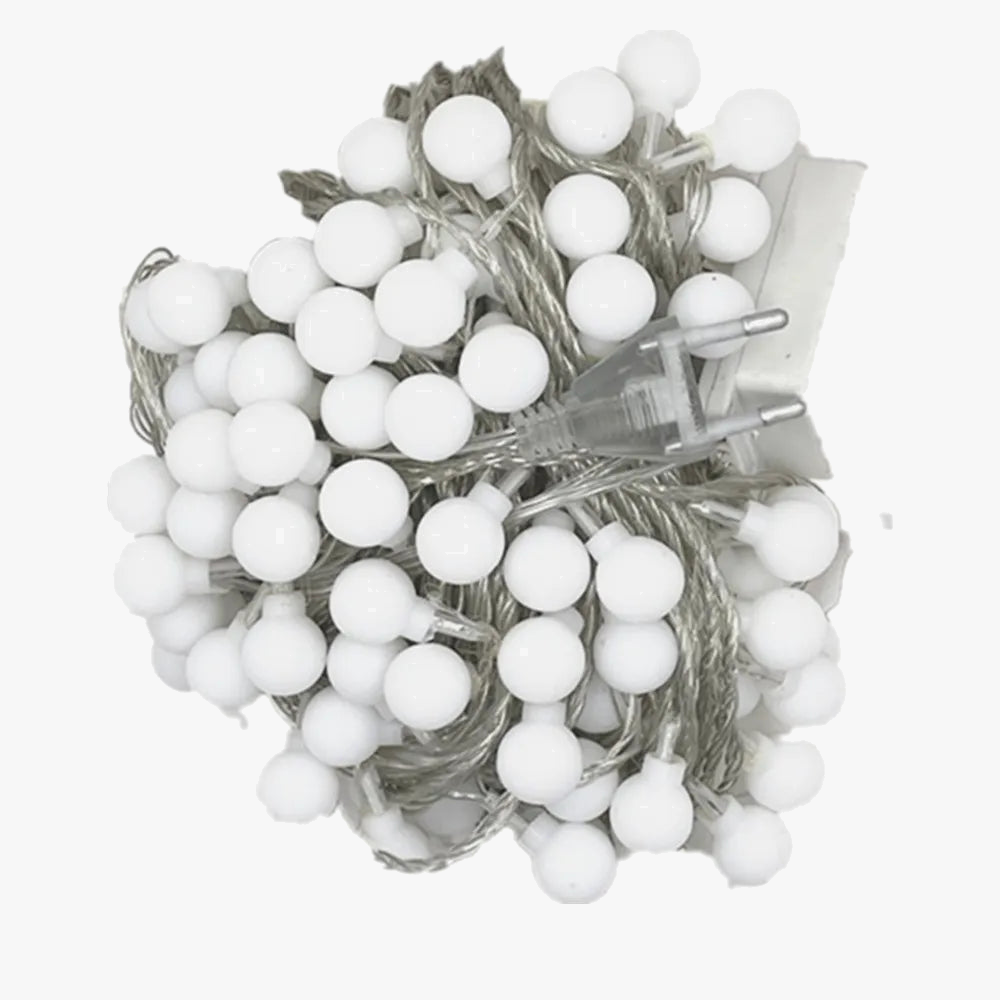 guirlande lumineuse à boules led pour mariage et jardin extérieur