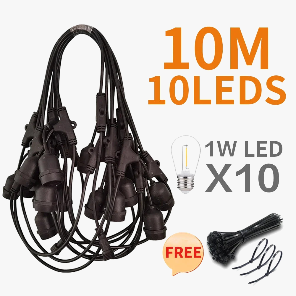 guirlande lumineuse connectable LED étanche pour jardin et événements