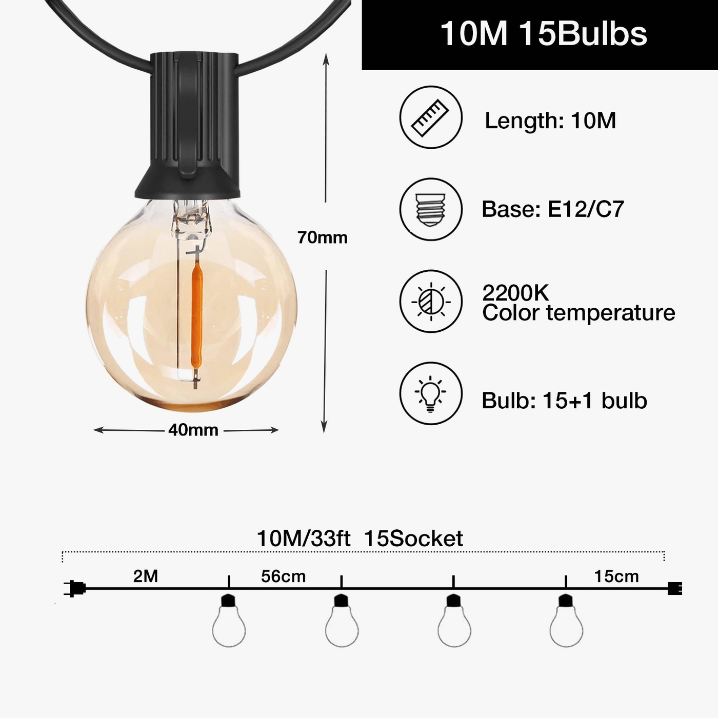 guirlande lumineuse connectable pour noël et décorations extérieures